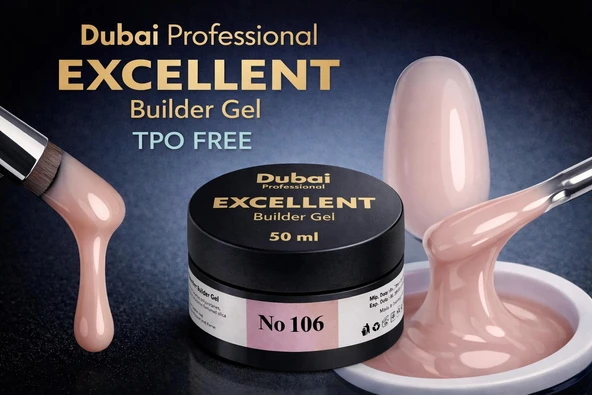 Fontenay Dubai Profesyonel Excellent Builder Gel ( TPO FREE ) 50ml No:106 ürün görseli 1