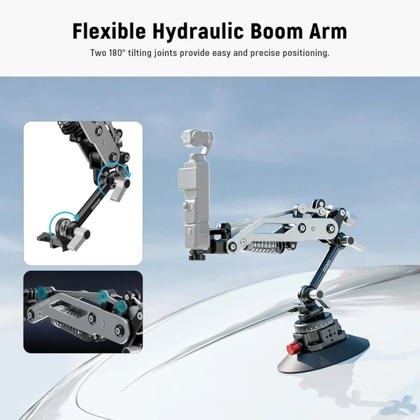 NEEWER GA022 Hydraulic Boom Arm Suction Cup - Resim 3