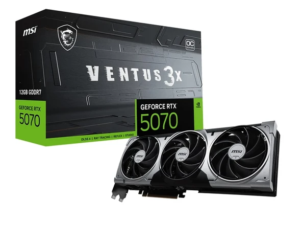 MSI GEFORCE RTX 5070 12G GDDR7 VENTUS 3X OC ürün görseli 1