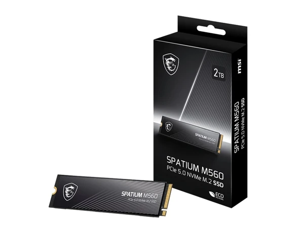 2TB MSI SPATIUM M560 PCIE 5.0 NVME M2 10300/8700MB/s ürün görseli 1