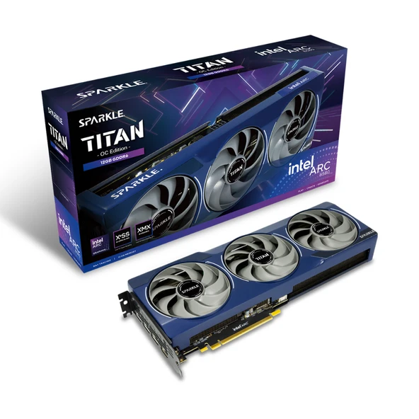 SPARKLE INTEL ARC B580 TITAN OC 12GB EKRAN KARTI ürün görseli 1