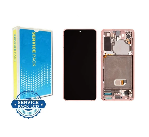 Samsung G991 S21 Lcd Ekran Kasalı Pempe Pink  -  Org. Kvk Servis Ürünüdür ürün görseli 1