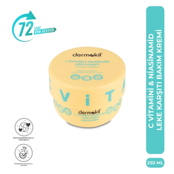 Dermokil C Vitamini & Niasinamid Leke Karşıtı Bakım Kremi 250 ml ürün görseli 1
