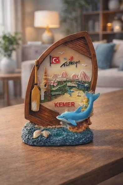 Türkiye Temalı Masa Üstü Dekor Biblo | Ofis Masası Süsü & Ev Dekorasyonu | 11×9 cm ürün görseli 1