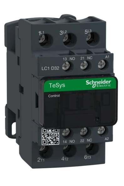 Schneider Electric Schneider LC1D32F7 TeSys D 32 A 15 kW 110V AC Kontaktör 3 Kutuplu 1NO+1NC AC-3 ürün görseli 1