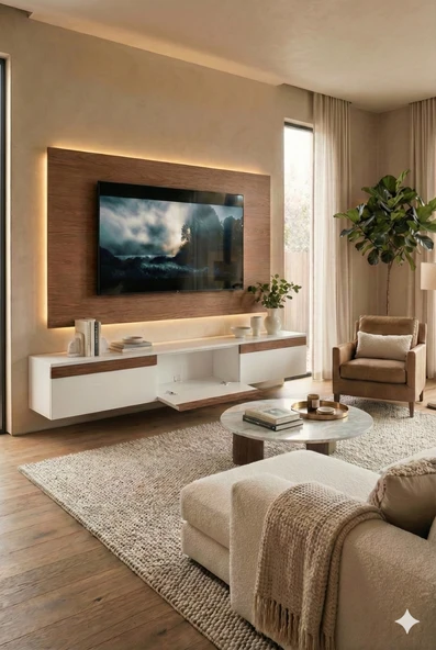 PURE LİNE CEVİZ TV ÜNİTESİ - Resim 3