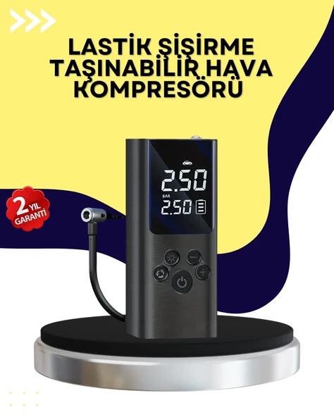 Otomatik Kapanmalı Dijital Lastik Şişirme Pompası ürün görseli 1