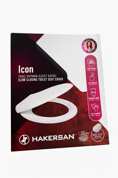 Hakersan Icon Yavaş Kapanan Klozet Kapağı ürün görseli 1
