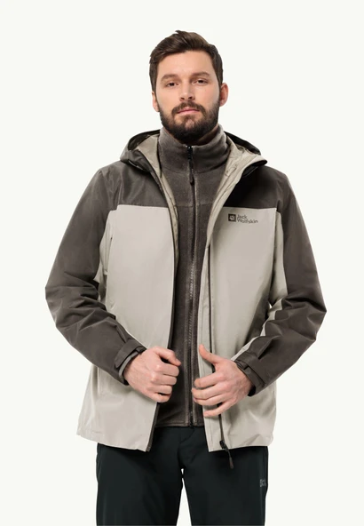 Jack Wolfskin Taubenberg 3IN1 JktM Erkek Mont Seal ürün görseli 1