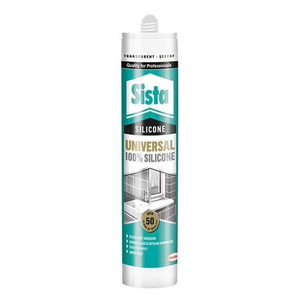 Sista Şeffaf Silikon 280 ml Henkel (1 ADET) Duşakabin için ideal ürün görseli 1