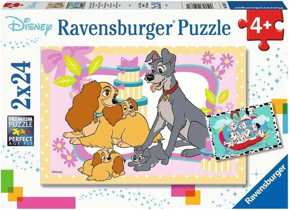 Ravensburger Walt Disney Favori Hayvanlar Puzzle - 2 x 24 Parça ürün görseli 1