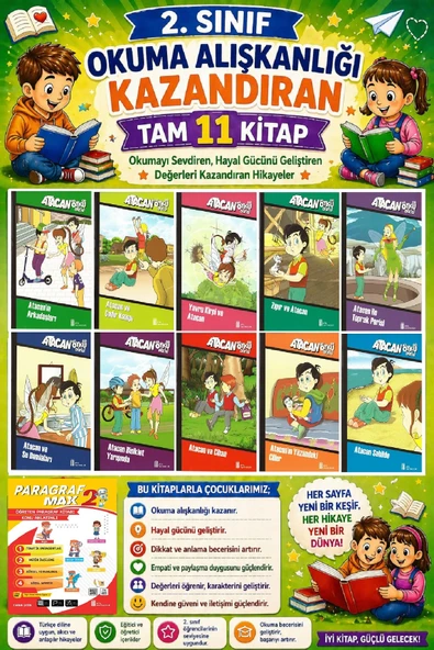 2. Sınıf Okuma Alışkanlığı Kazandıran Okumayı Sevdiren Tam 11 Kitap - 3 ürün görseli 1