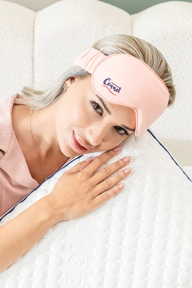 Soğuk Jel Uyku Bandı Pembe Göz Dinlendirici ve Serinletici Jel Göz Maskesi ürün görseli 1