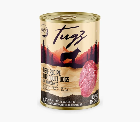 Tugz Sığır Etli Yetişkin Köpekler 400 Gram ürün görseli 1