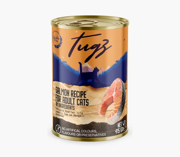 Tugz Somonlu Yetişkin Yaş Kedi Maması 400 Gram ürün görseli 1