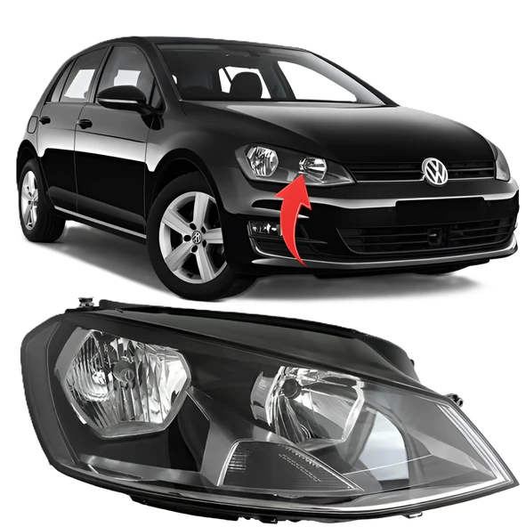 Vw Golf 7 2013-2017 Trendline Comfortline Sağ Ön Far 5G1941006 ürün görseli 1