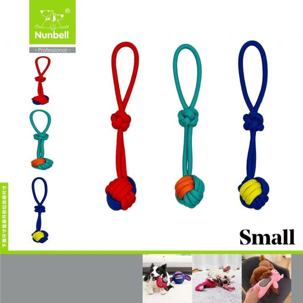 Nunbell Köpek Diş İpi Tutmalı Düğümlü Ufak ürün görseli 1
