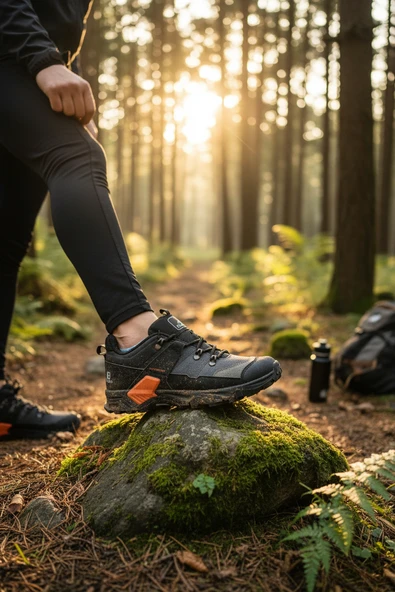 Enoch Erkek Siyah Su Geçirmez Outdoor Trekking ve Dağ Yürüyüş Ayakkabısı ürün görseli 1