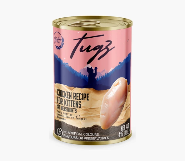 Tugz Tavuklu Yavru Yaş Kedi Maması 400 Gram ürün görseli 1