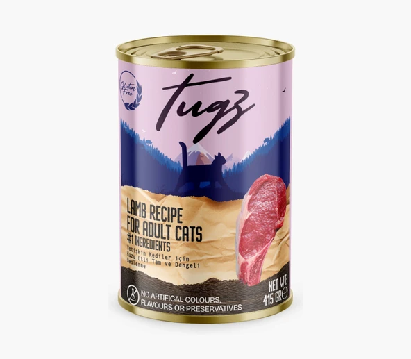 Tugz Kuzulu Yetişkin Yaş Kedi Maması 400 Gram ürün görseli 1