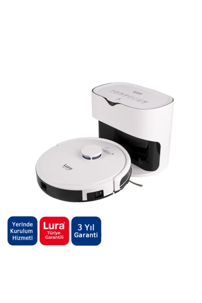 Lura Wipe'n Clean Akıllı Çöp Istasyonlu Robot Süpürge ürün görseli 1