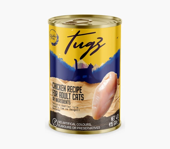 Tugz Tavuklu Yetişkin Yaş Kedi Maması 400 Gram ürün görseli 1