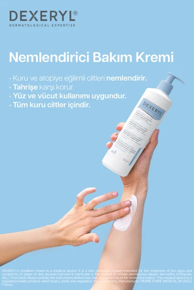 Ducray Dexeryl Emollient Krem 500 gr - Resim 5