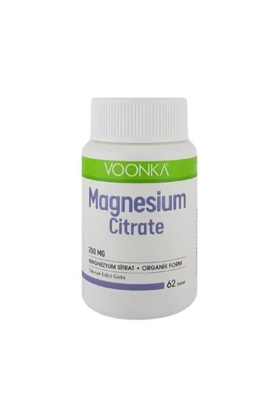 Voonka Magnesium Citrate 200 mg 60 Kapsül ürün görseli 1