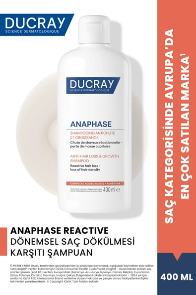 Ducray Anaphase Anti Hair Loss Growth Şampuan 400 ml ürün görseli 1