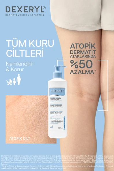 Ducray Dexeryl Emollient Krem 500 gr - Resim 7