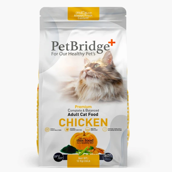 Tavuklu Yetişkin Kedi Maması 12 Kg ürün görseli 1