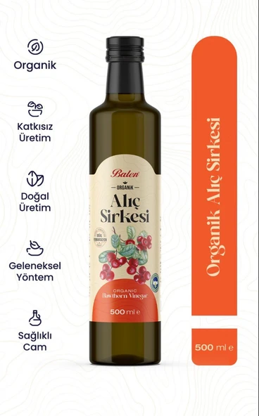 Balen Organik Alıç Sirkesi 500 Ml ürün görseli 1