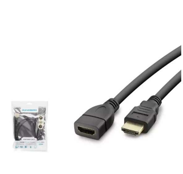Hadron Hdx2043 1m Hdmi To Hdmi F Kablo Pvc  Siyah ürün görseli 1