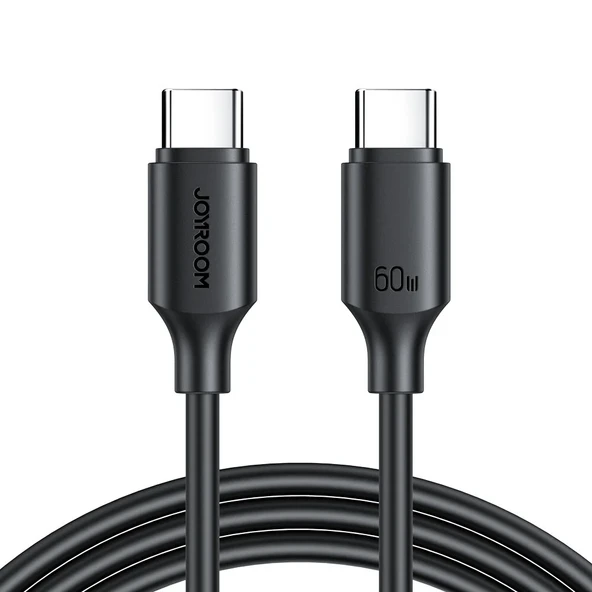 JOYROOM S-A9 60W FAST CHARGING CABLE  TYPE C 1M BLACK ürün görseli 1