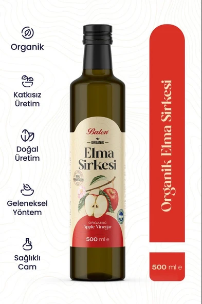Balen Organik Elma Sirkesi 500 Ml ürün görseli 1