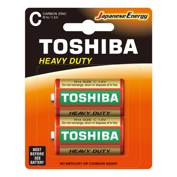 Toshiba R14KG Blisterli Pil 2'li ürün görseli 1