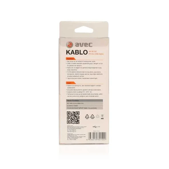 Avec Av W102 Usb-IP4/4S 1m Kablo - Resim 4