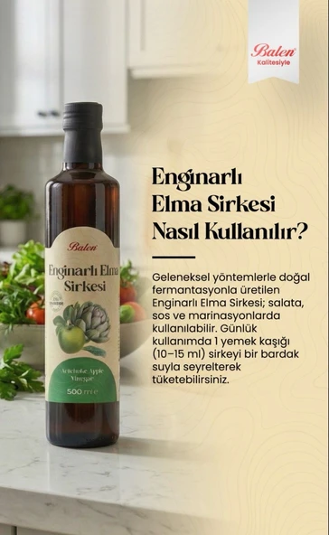 Balen Enginarlı Elma Sirkesi 500 Ml - Resim 2