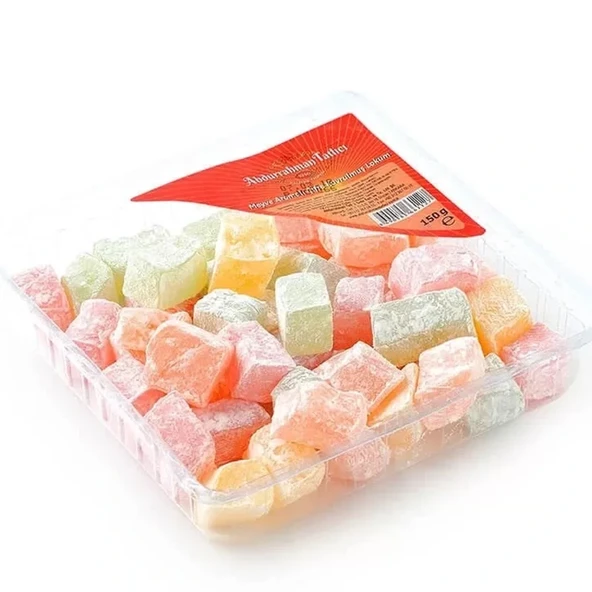 Abdurrahman Tatlıcı Çifte Kavrulmuş Meyveli Lokum 150 gr ürün görseli 1