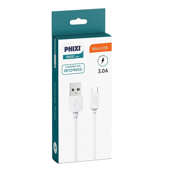 Phixi Micro 3,0 Hızlı Şarj Kablosu ürün görseli 1