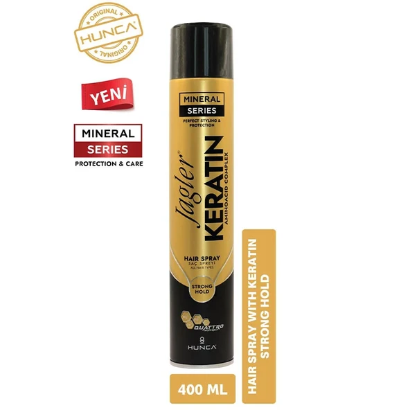 Jagler Mineral Serisi Keratin Saç Spreyi / Güçlü Tutuş - 400 Ml ürün görseli 1