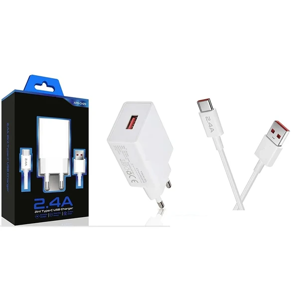 Auris Ars-Ch29 Şarj Başlık+Kablo Type-C 2.0 a20 - Resim 2