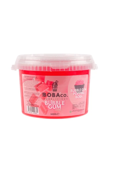 Bubble Gum Aromalı Meyve Topları Bubble Tea Boba 3,4 Kg ürün görseli 1