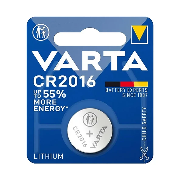Varta Lithium CR2016 3V Tekli Pil ürün görseli 1