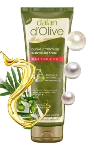 DALAN D'OLİVE DOĞAL Z.YAĞLI BESLEYİCİ SAÇ KREMİ 200ML RENK KORUYUCU ürün görseli 1
