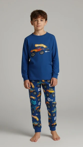 Erkek Çocuk Pijama Takımı Monster ELM-3081 ürün görseli 1