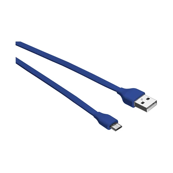Trust 20136 Urban Flat Micro Usb 1M Kablo,Mavi ürün görseli 1