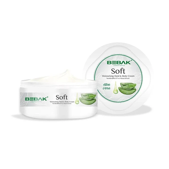 Bebak Soft Nemlendirici El ve Vücut Kremi Kavanoz - Aloe Vera 300 ml ürün görseli 1