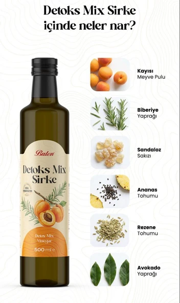 Balen Detoks Mix Sirkesi 500 Ml - Resim 2