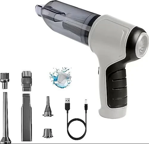 Dinamic HL-107 Çok Fonksiyonlu Pratik USB Şarjlı Araç Süpürgesi ürün görseli 1